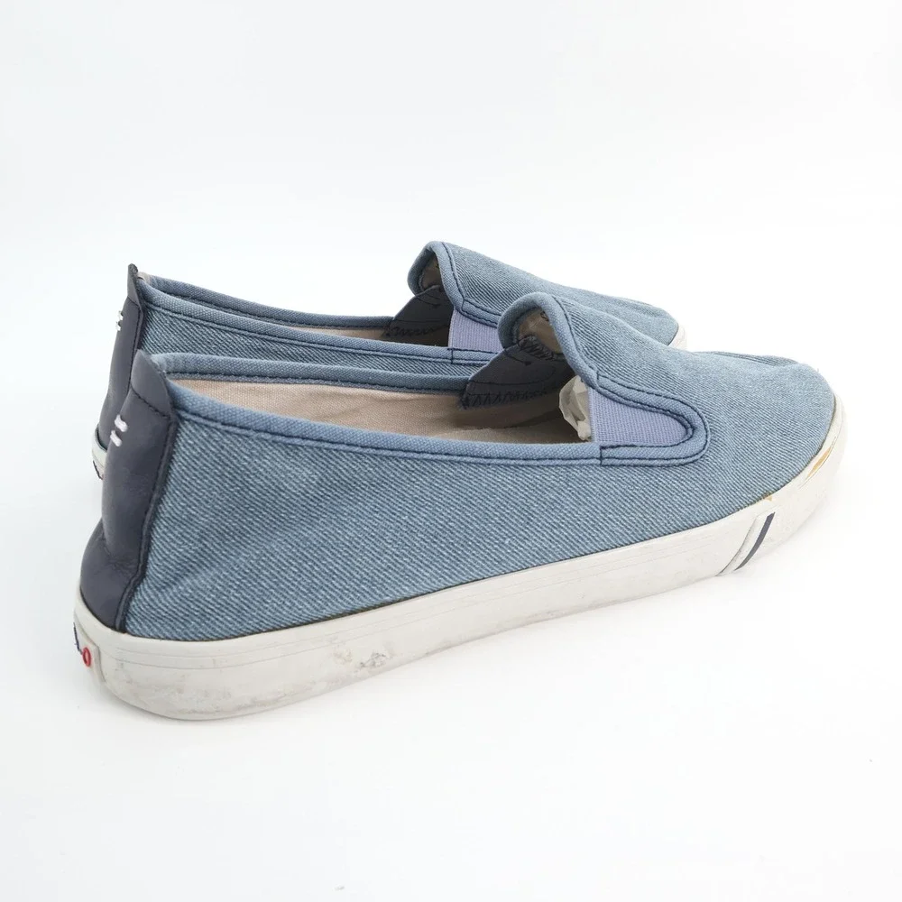 Johnnie-O Stealth Sneaker Men's 10M Blue Textile Canvas Casual Slip On Shoes